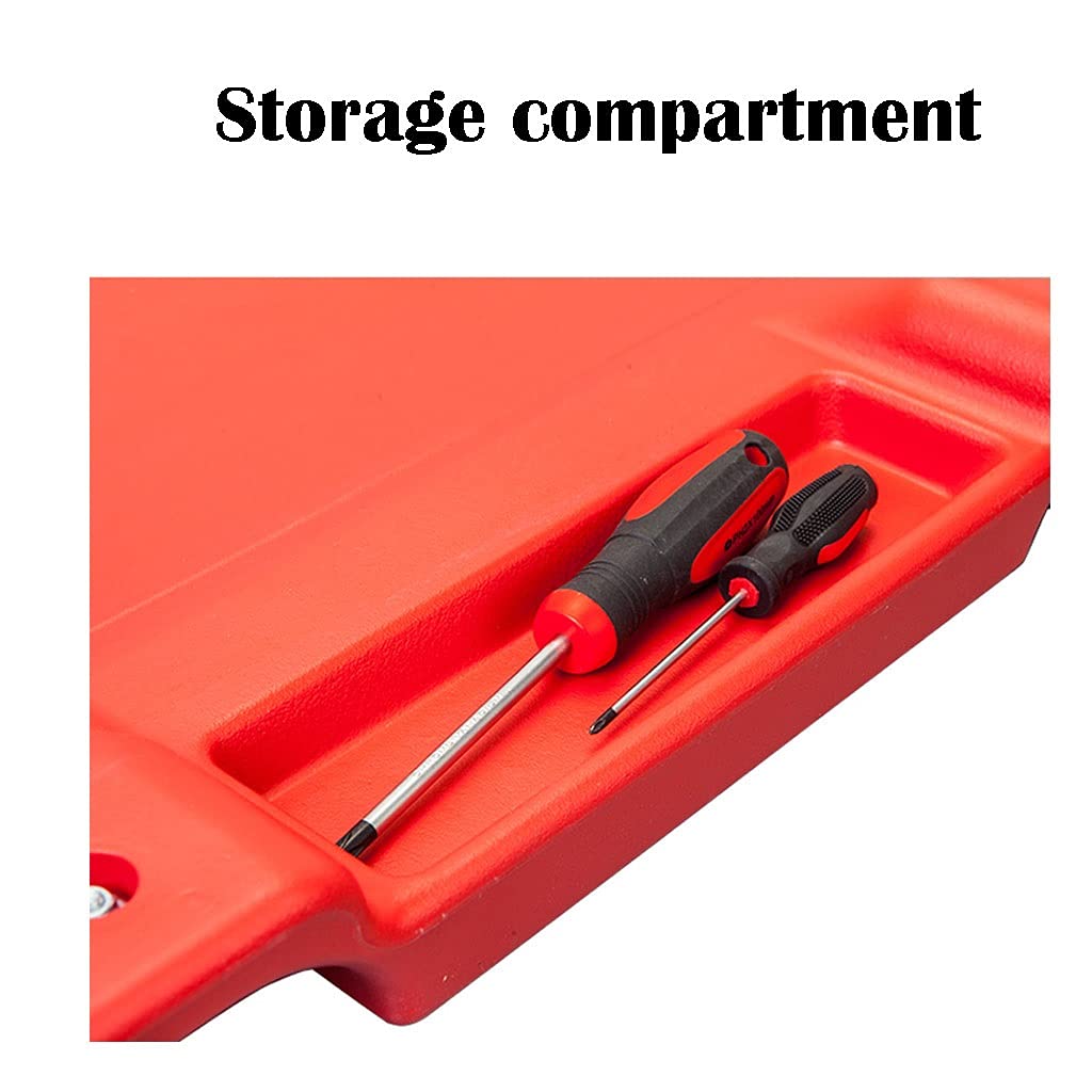 40inch Plastic Mechanic Creeper with Padded Headrest and 6 Casters L396