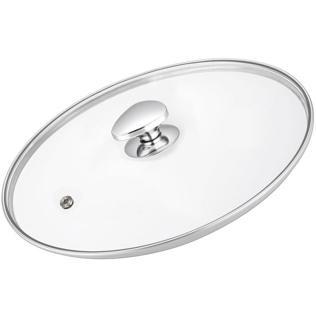 14 Inch Clear Tempered Glass Lid with Vent W509650