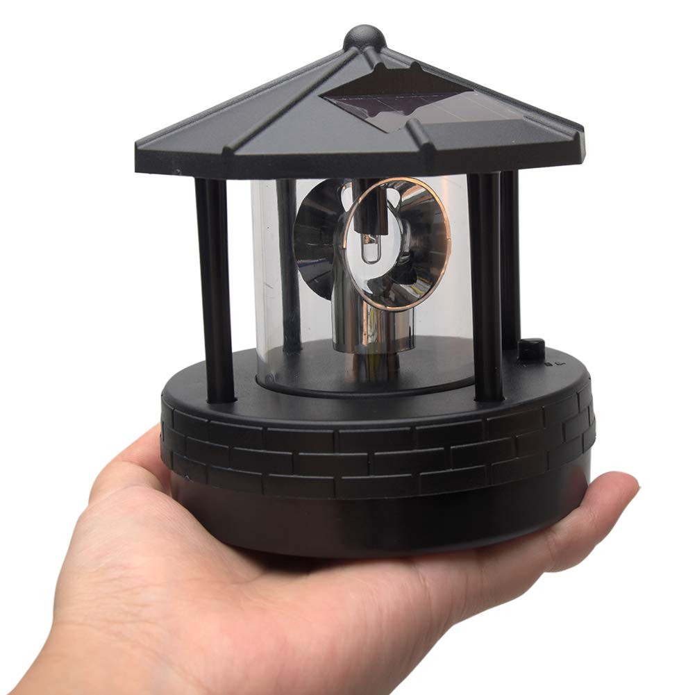 Solar Lighthouse with Rotating LED Light S6740