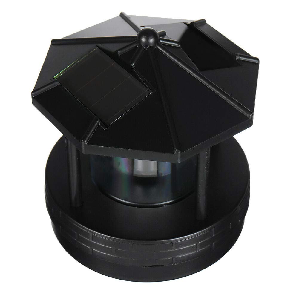 Solar Lighthouse with Rotating LED Light S6740