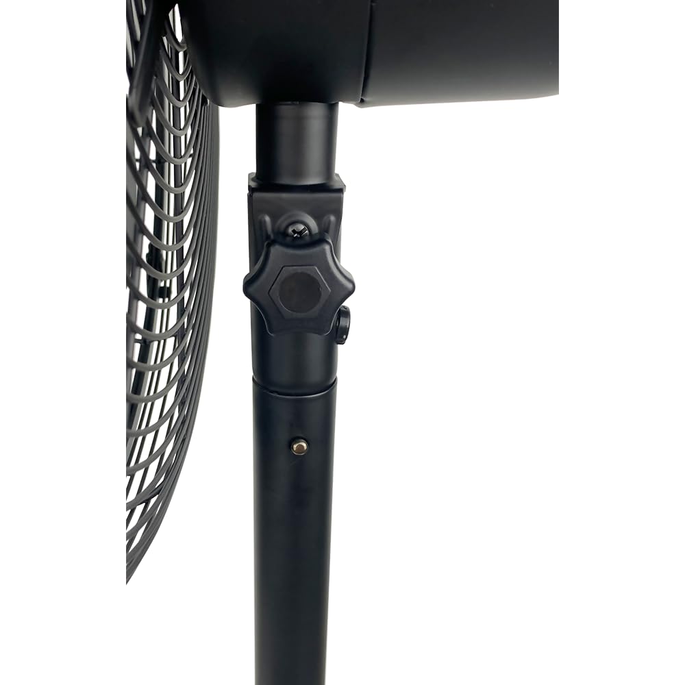 Matte Black 16" Pedestal Fan, 3 Speeds J761