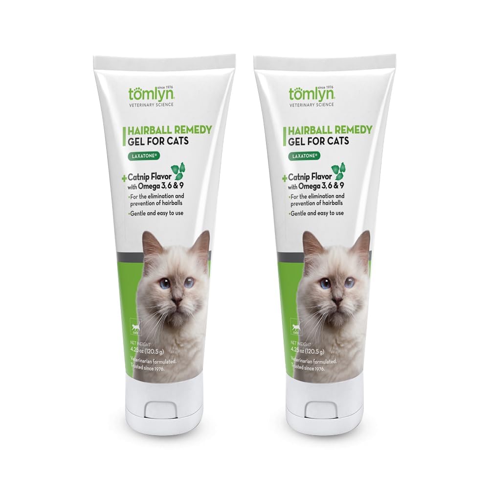 Catnip Flavored Hairball Remedy Gel for Cats, 4.25oz 2 Pack V796428