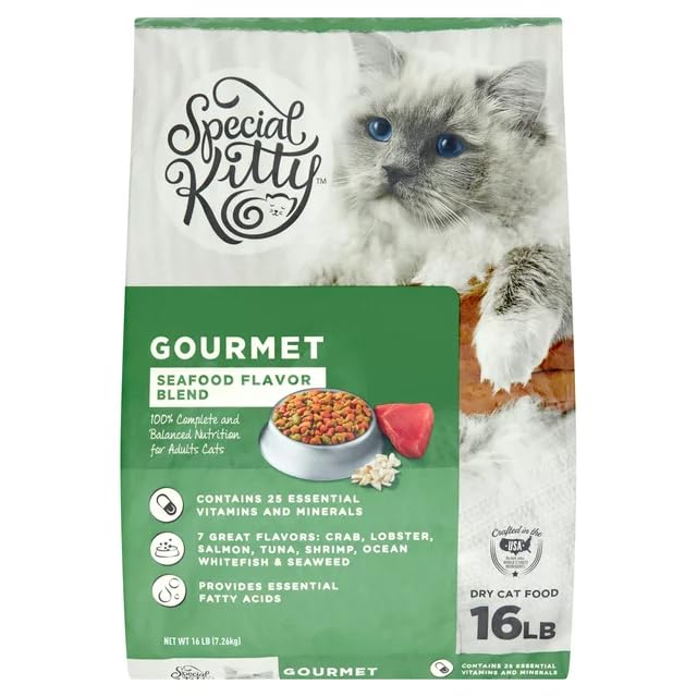 Seafood Flavor Dry Cat Food 16 E7281