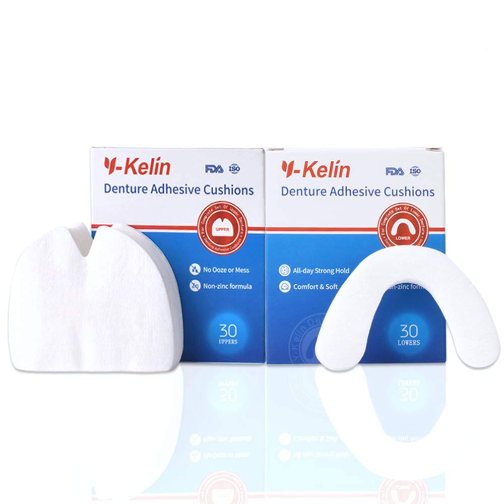 Denture Adhesive Cushions Uppers & Lowers 60 Strips R327