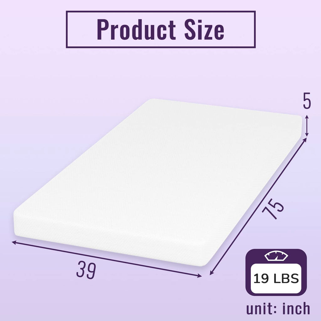 5" Twin Memory Foam Mattress I25984