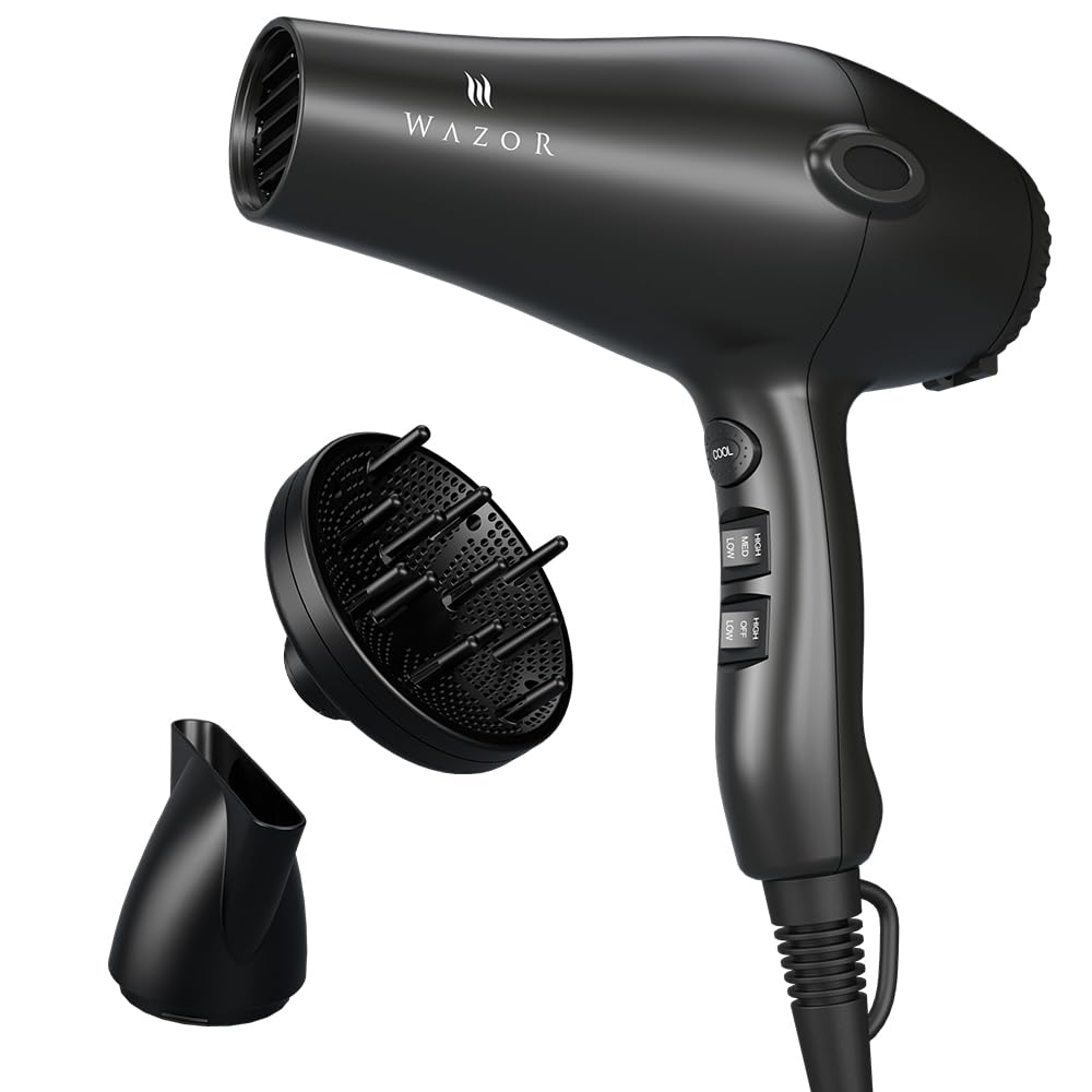 1875W Ionic Hair Dryer with Diffuser and Concentrator Z475442