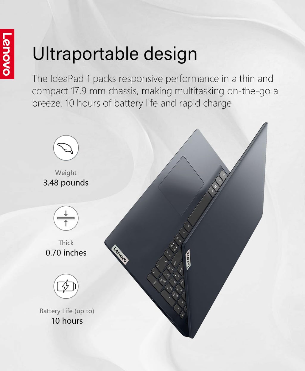 15.6" FHD Touch Laptop Ryzen 5 8GB RAM 512GB Storage Abyss Blue V45827