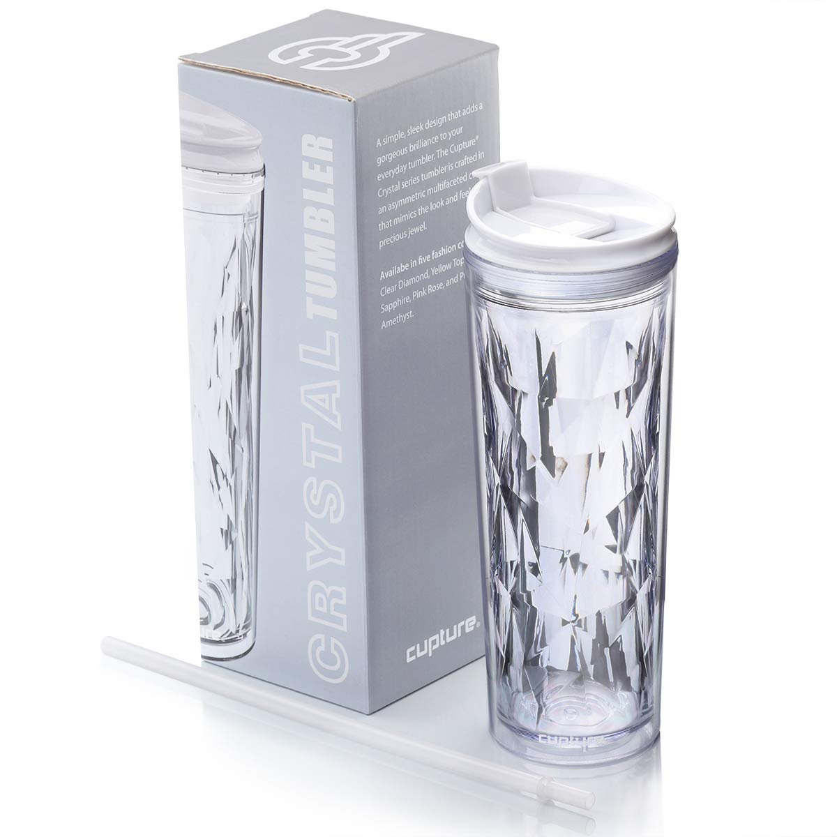 22 oz Clear Diamond Shake Tumbler Cup P239