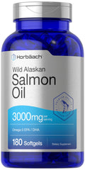 Wild Alaskan Salmon Fish Oil 3000mg 180 Softgel Capsules X695964