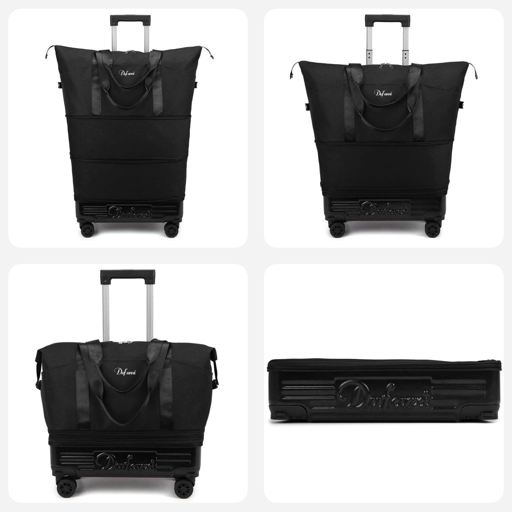 Expandable Rolling Travel Bag with Removable Wheels & Handle L940795