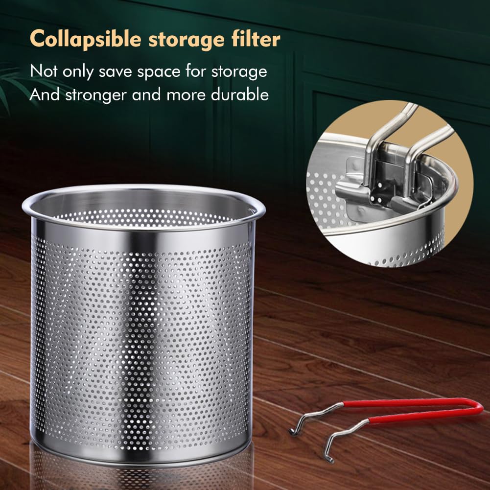Small Stainless Steel Deep Fryer Pot with Basket C36324