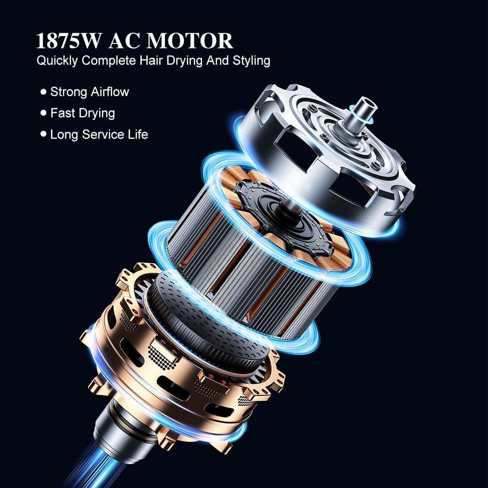 1875W Ionic Hair Dryer with Diffuser and Concentrator Z475442
