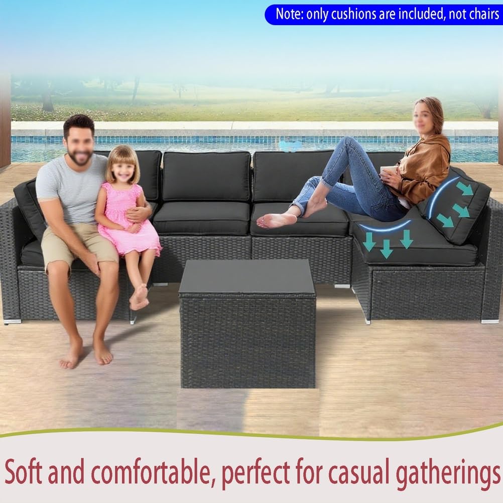 14-Piece Light Blue Outdoor Replacement Cushions L137