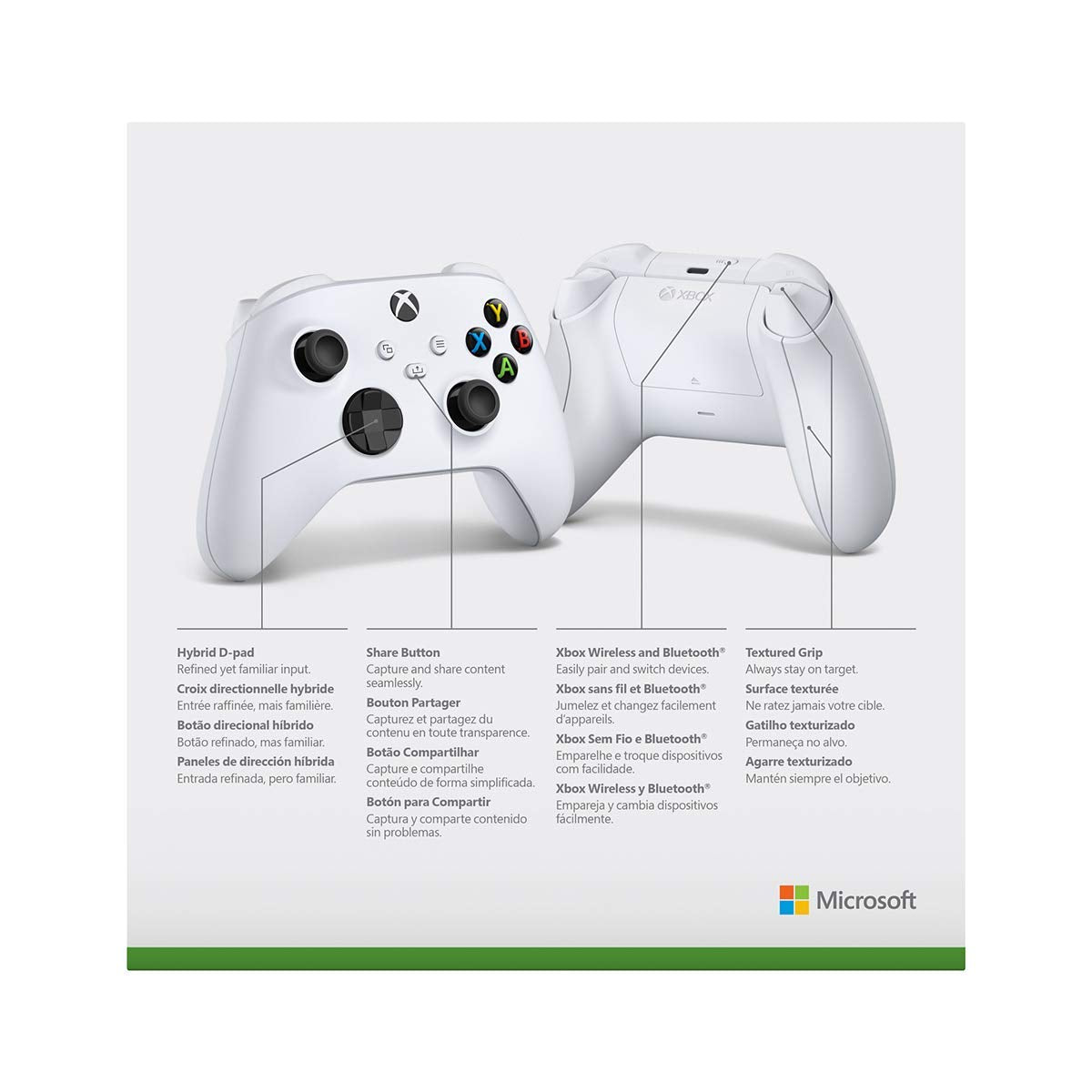 Robot White Wireless Controller W6845
