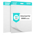 Lined Sticky Easel Pad, 25 in x 30 in, 30 Sheets/Pad, 2 Pads N26855