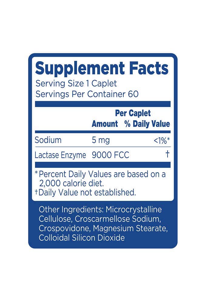 Lactose Intolerance Caplets 120 Count P408453