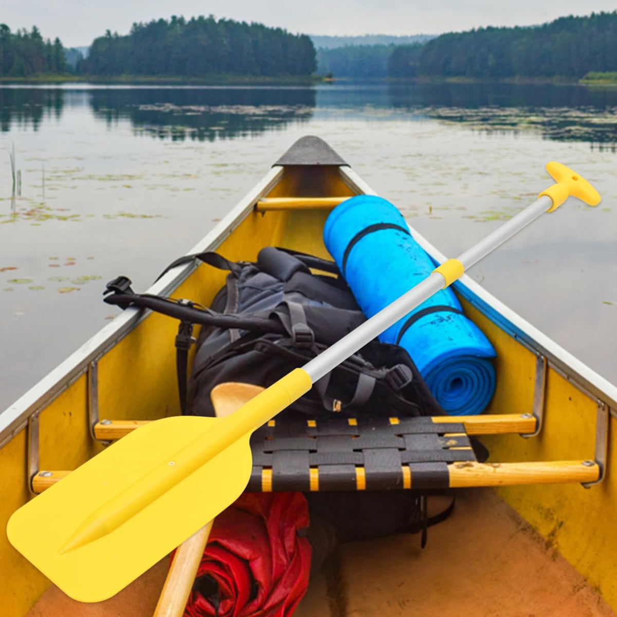 Telescopic Kayak Paddle 2Pcs Plastic Aluminum Canoe Oar M416