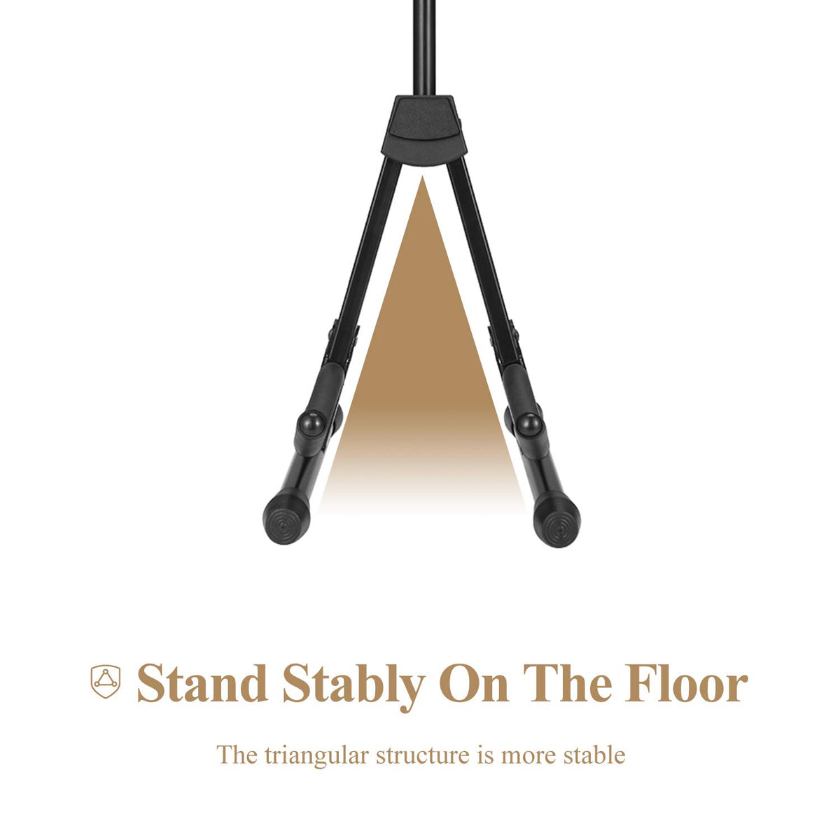 Violin Stand with Bows, Portable and Adjustable Holder Black M32951
