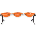 Hunter Orange Raised Feeder with Stainless Steel Bowls X4603