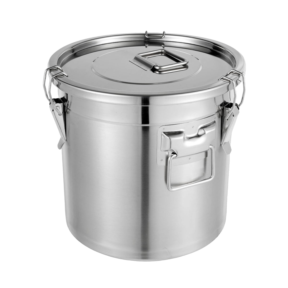 5.5Gal 304 Stainless Steel Airtight Container with Lid and Locking Clamp X738