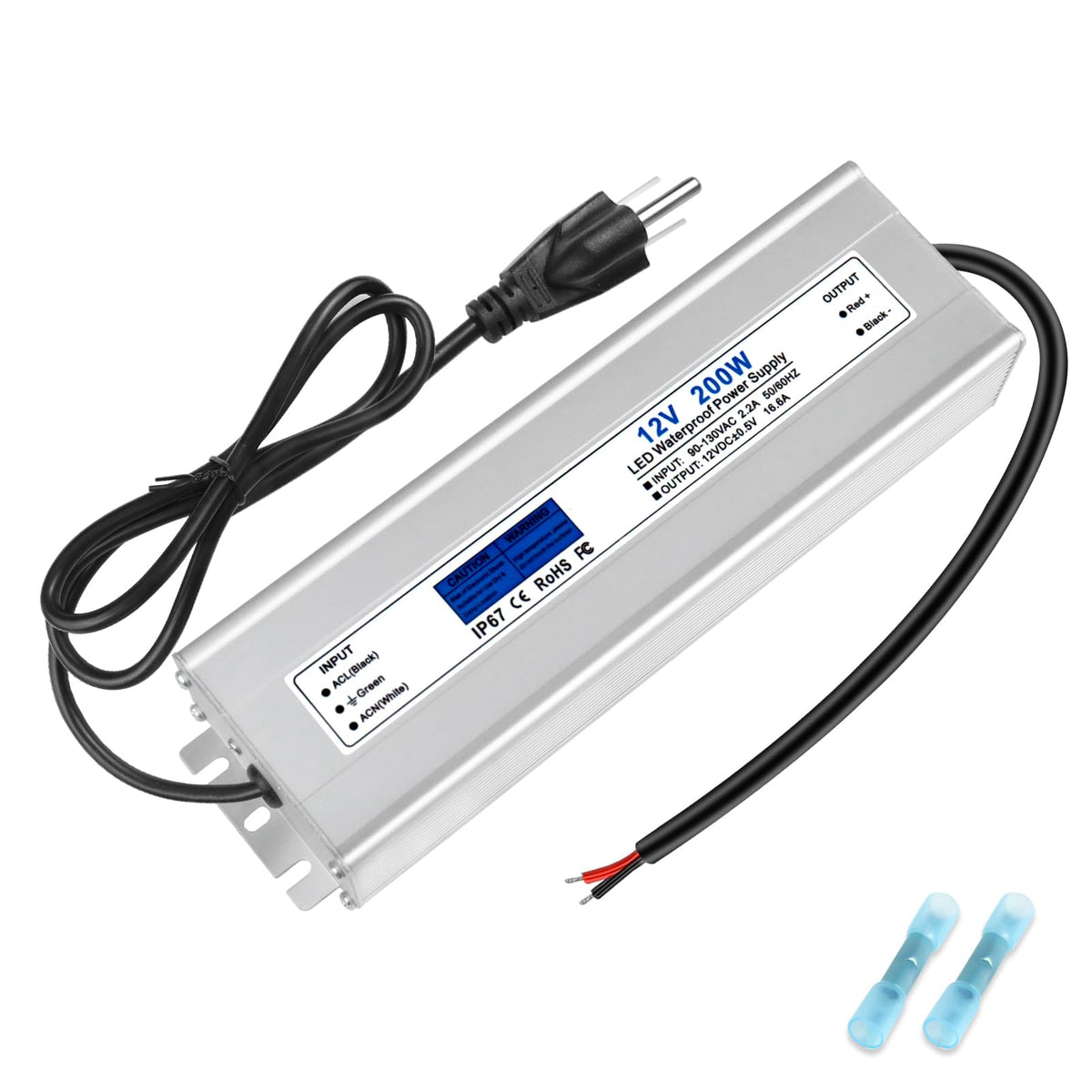 200W IP67 Waterproof 12V LED Driver W49482