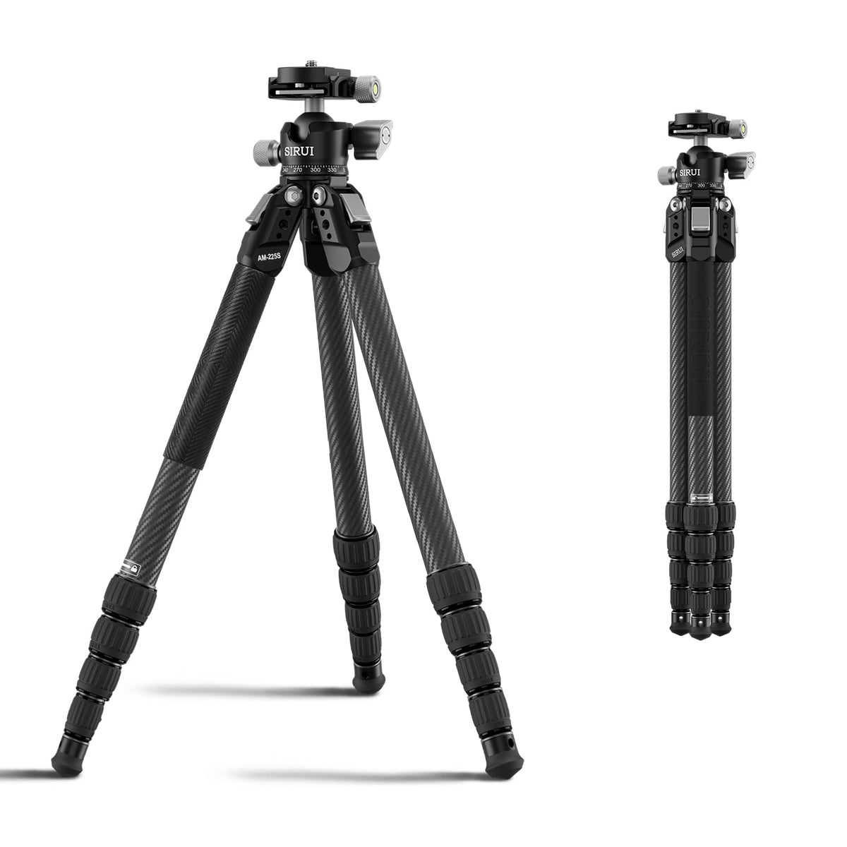 Carbon Fiber Travel Tripod with Quick Release Plate A357753