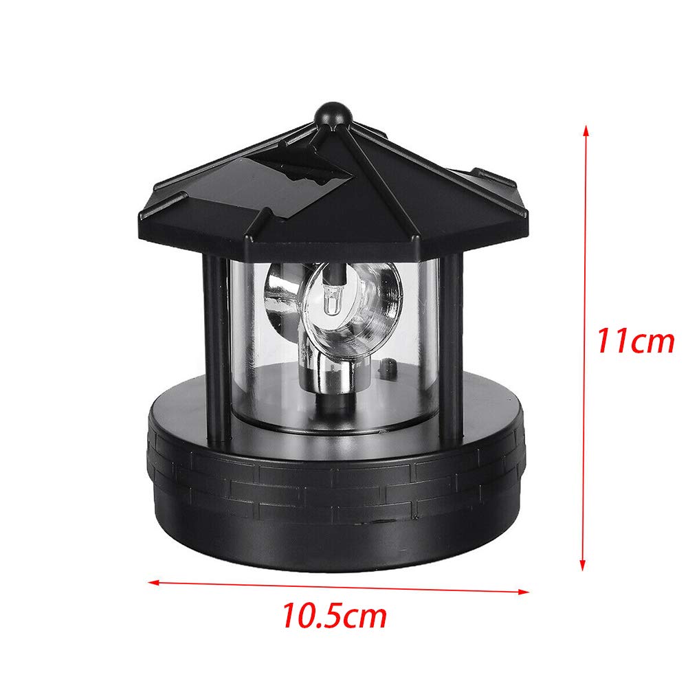 Solar Lighthouse with Rotating LED Light S6740