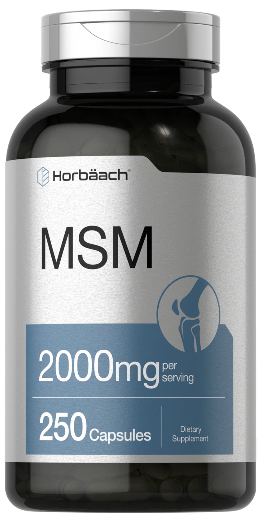 MSM Methylsulfonylmethane 2000mg 250 Capsules W9323