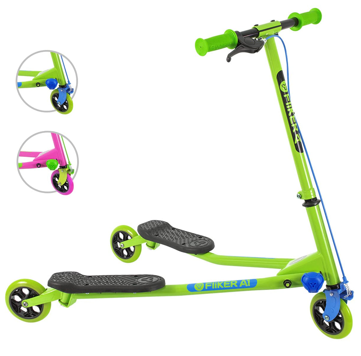 3-Wheel Wiggle Scooter with Hand Brake K8310