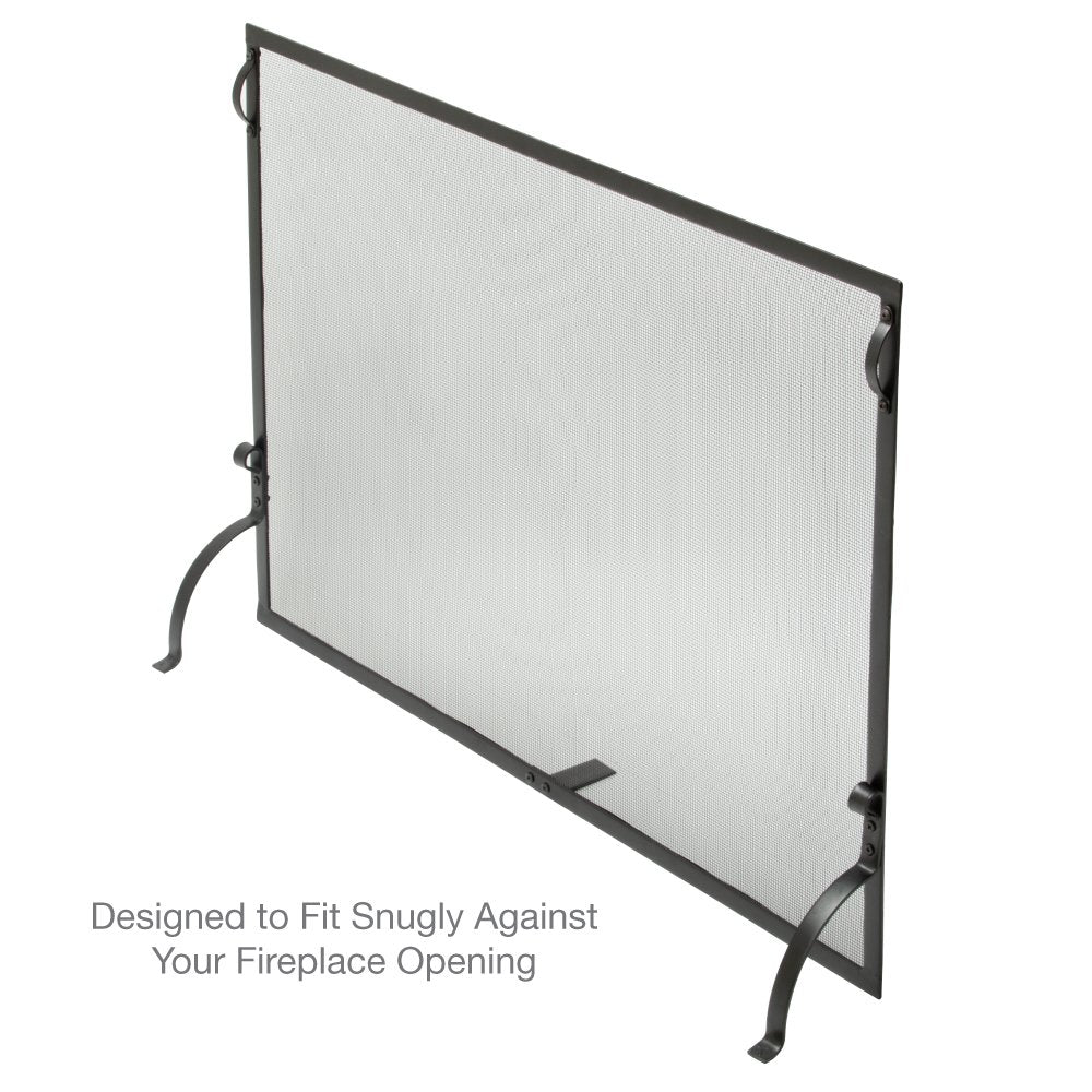 Medium Wrought Iron Fireplace Screen L4667