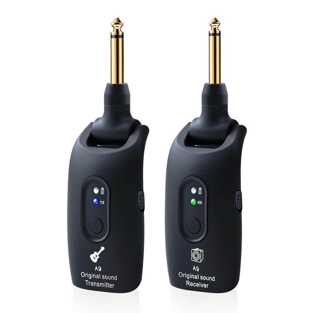 Wireless Guitar System 2.4GHz Transmitter and Receiver Black T5490