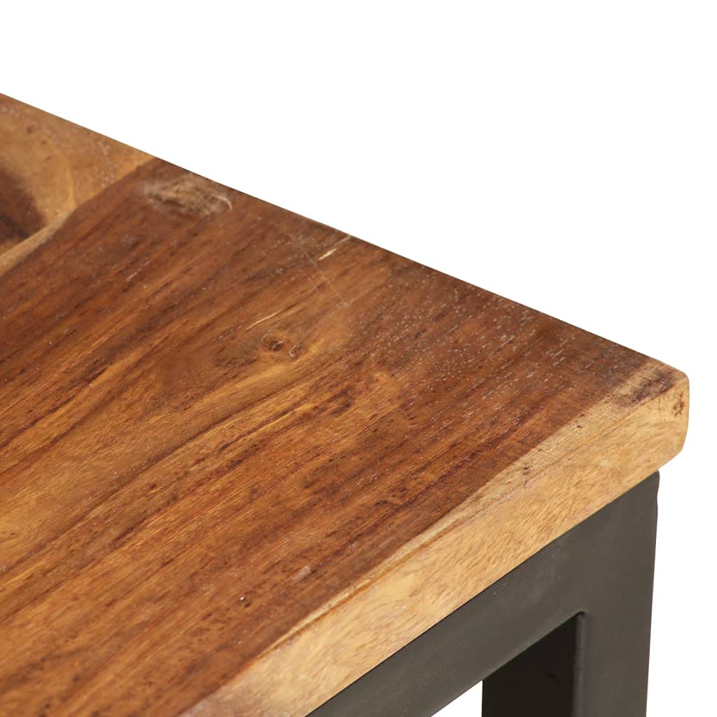 2 pcs Solid Sheesham Wood Nesting Tables X8011