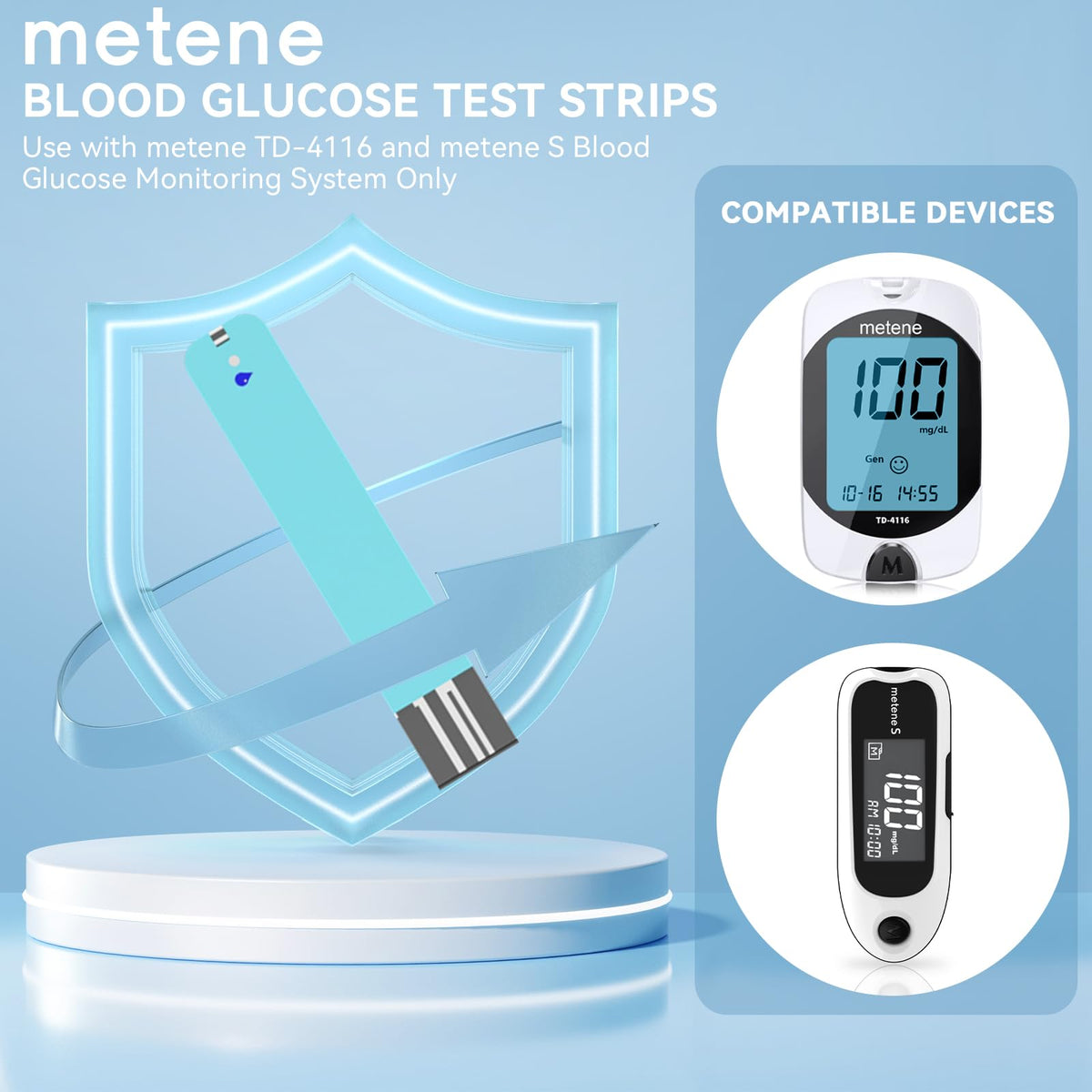 Blood Glucose Monitor Kit & Test Strips 300 Count H32029