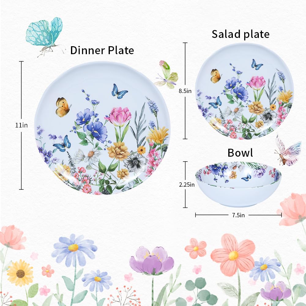 12-Piece Melamine Dinnerware Set V513389