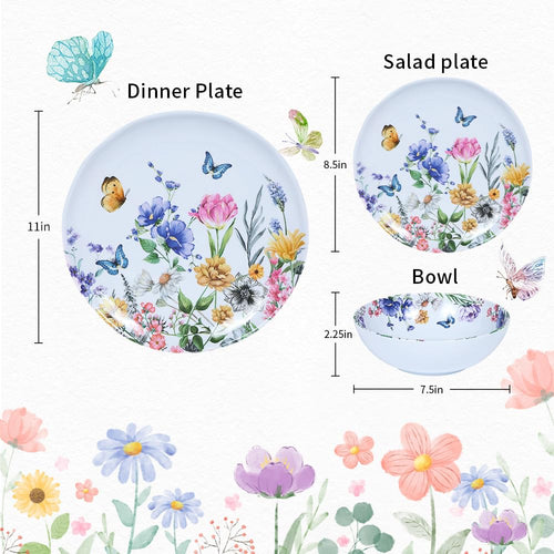 12-Piece Melamine Dinnerware Set V513389
