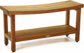 36" Teak Shower Bench with Shelf O32399