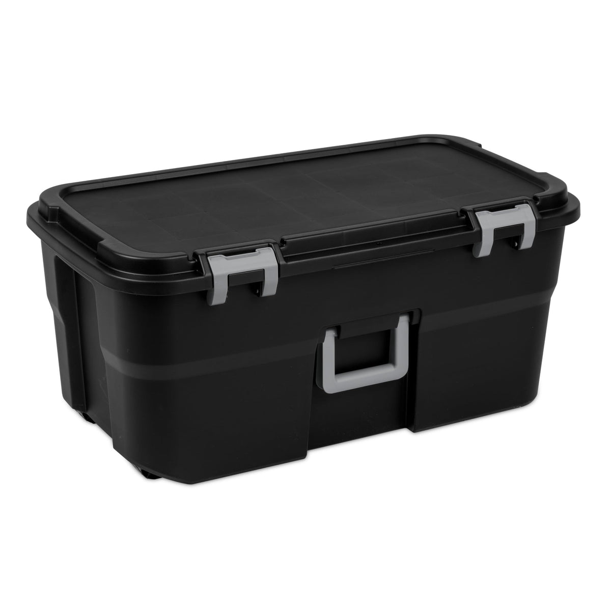 22 Gallon Black Wheeled Storage Trunk J1558