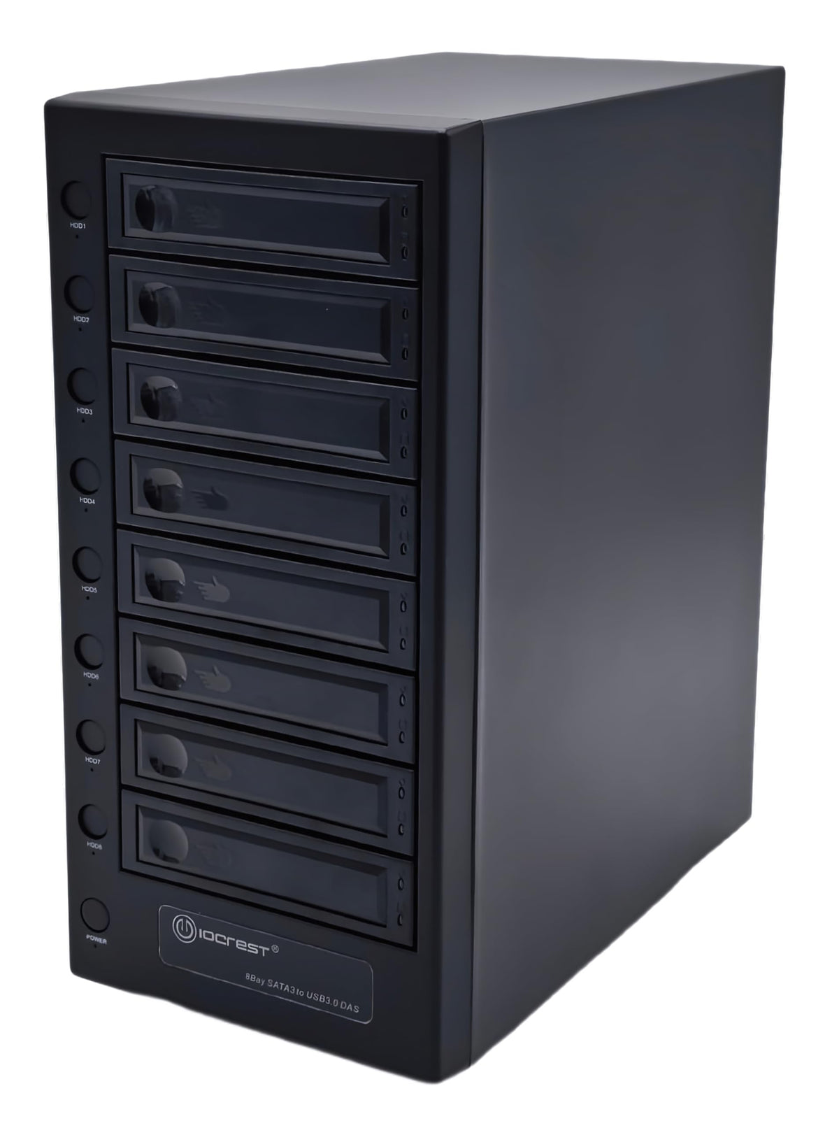 USB 4.0 40Gbps Type-C 8 Bay 2.5 Inch and 3.5 Inch SATA Hard Drive Enclosure U759