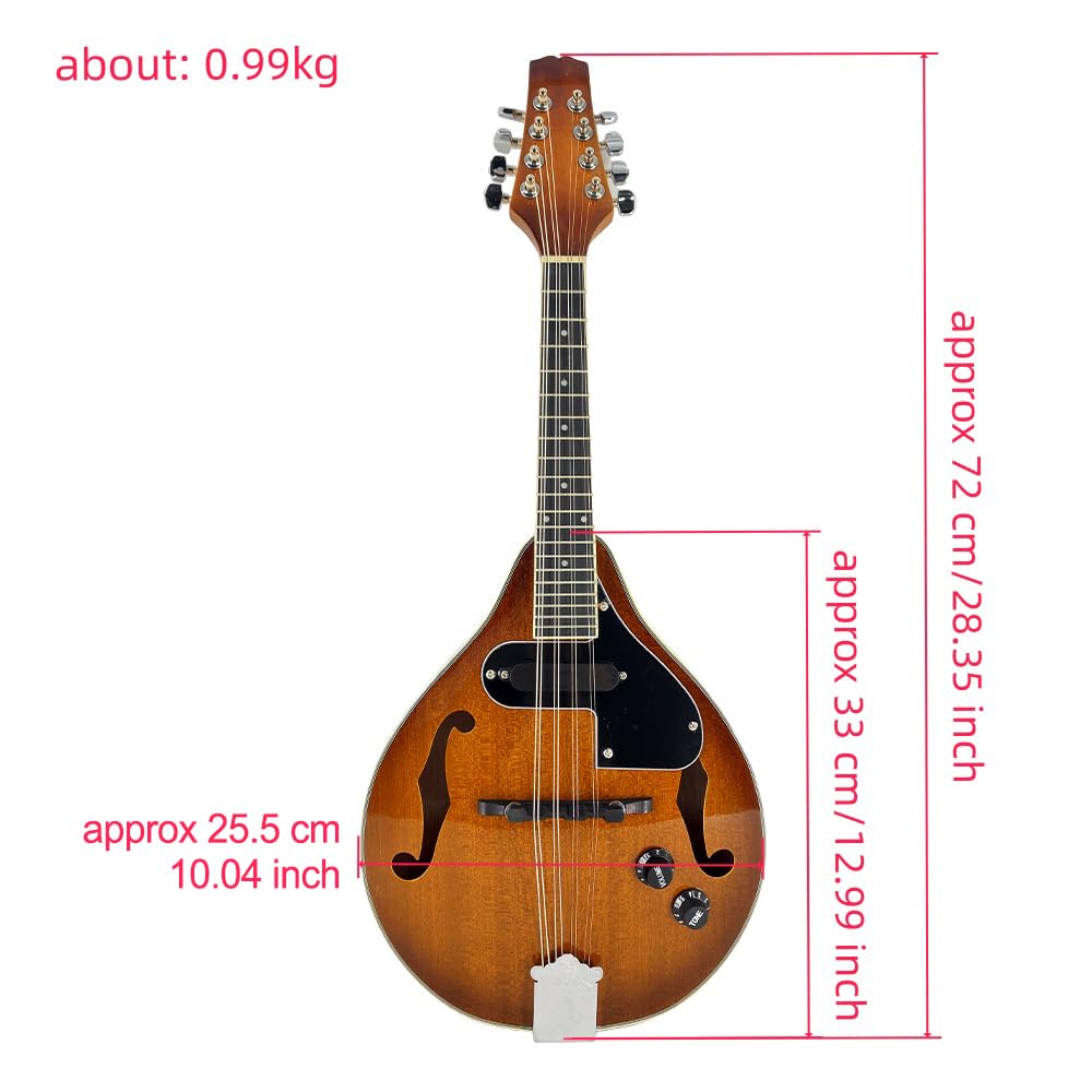 Mahogany Acoustic Electric 8 String Mandolin Y577516