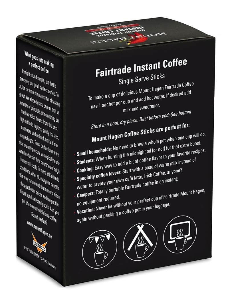 25 Count Organic Medium Roast Instant Coffee Packets V651