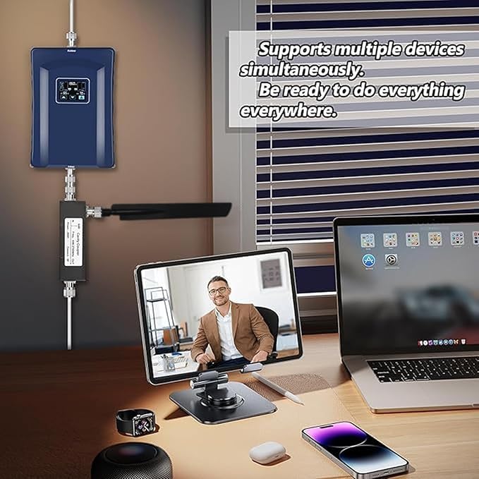 Cell Phone Signal Booster Up to 8000 Sq.Ft 5G 4G LTE Blue B667