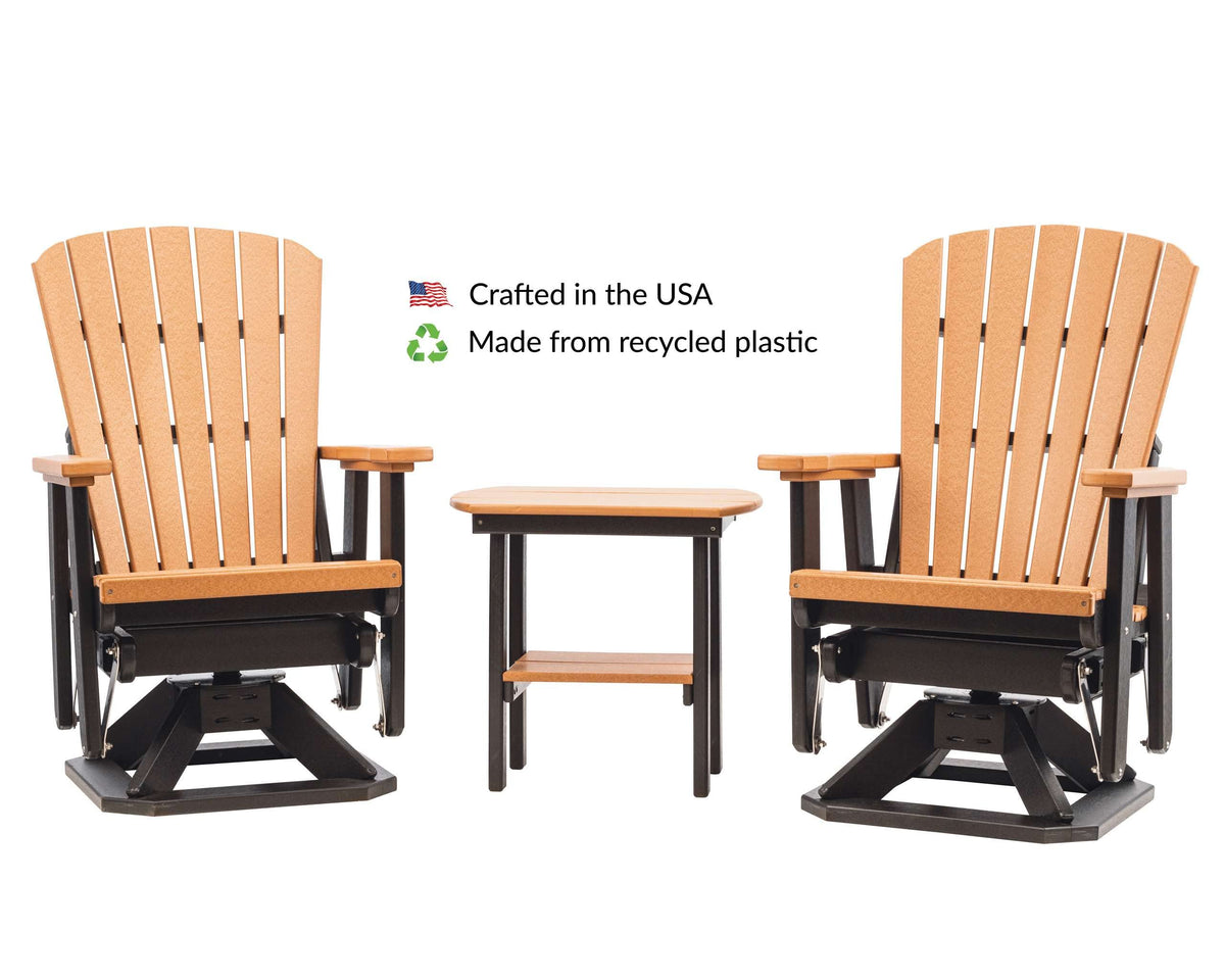 Poly Outdoor Adirondack Swivel Glider T661