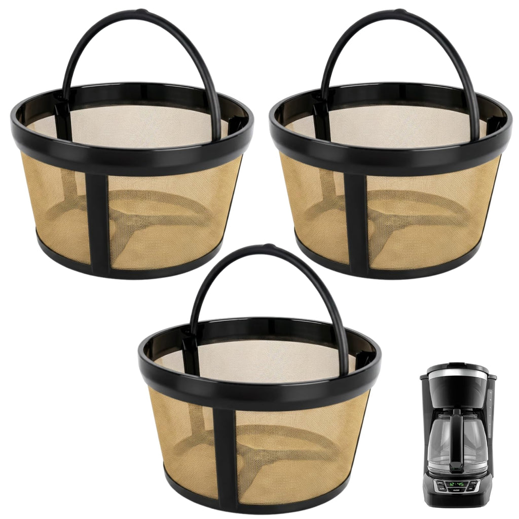 3 Pack Reusable 8-12 Cup Coffee Filter Basket E85102