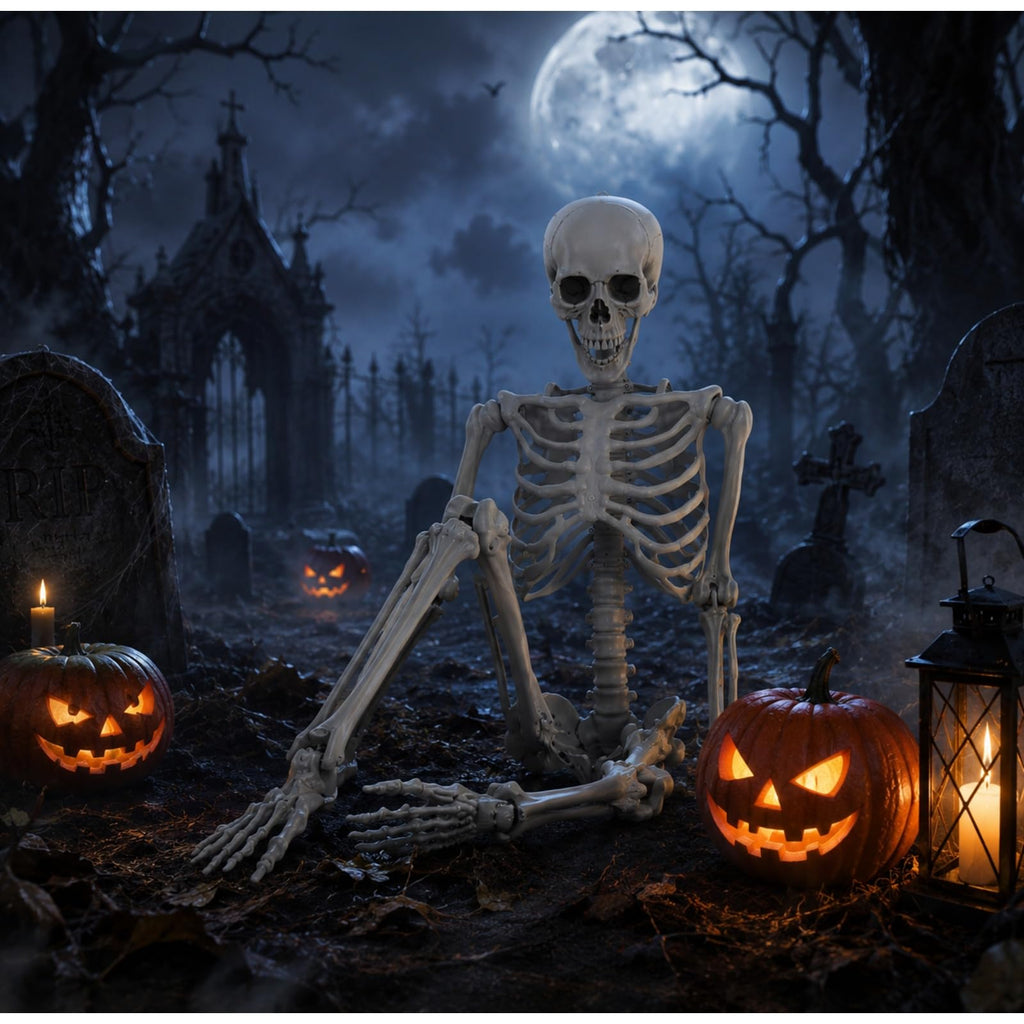 5.4 ft Full Body Plastic Skeleton Prop Q3214