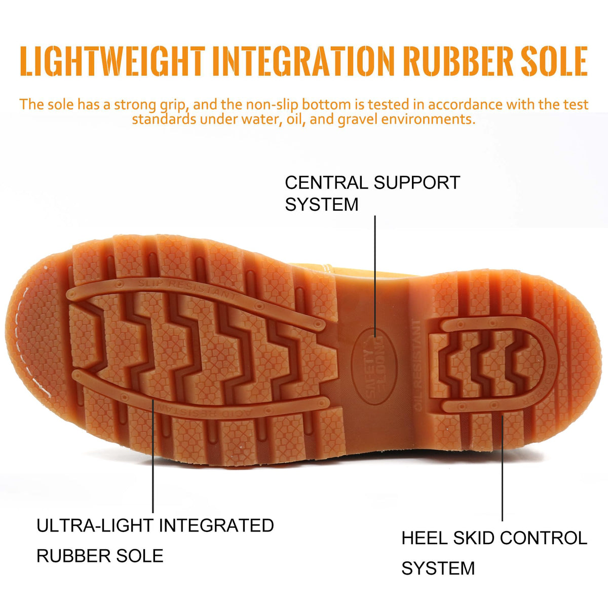 Soft Toe Waterproof Leather Work Boots C63004