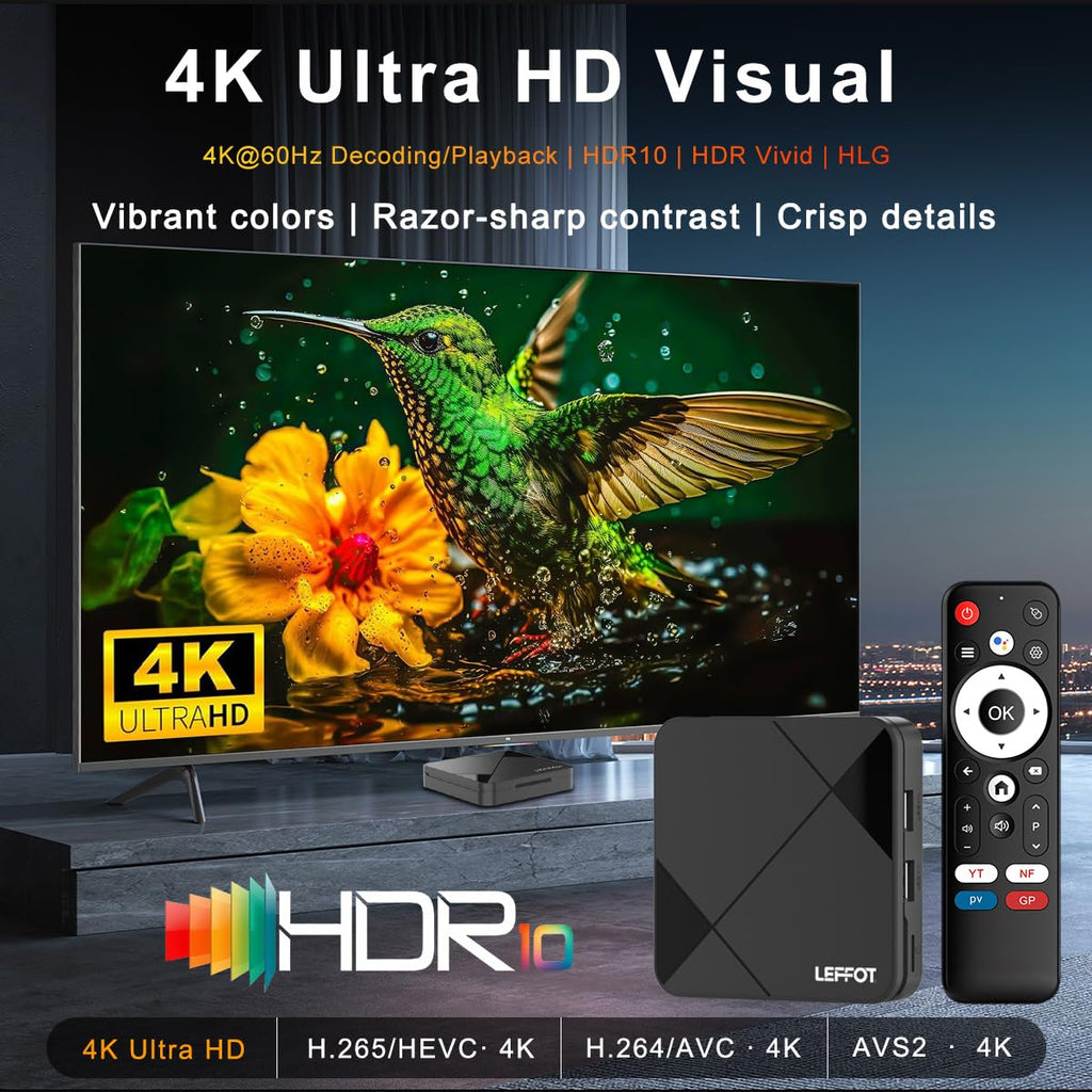 Android 14.0 4K Ultra HD TV Box N123655