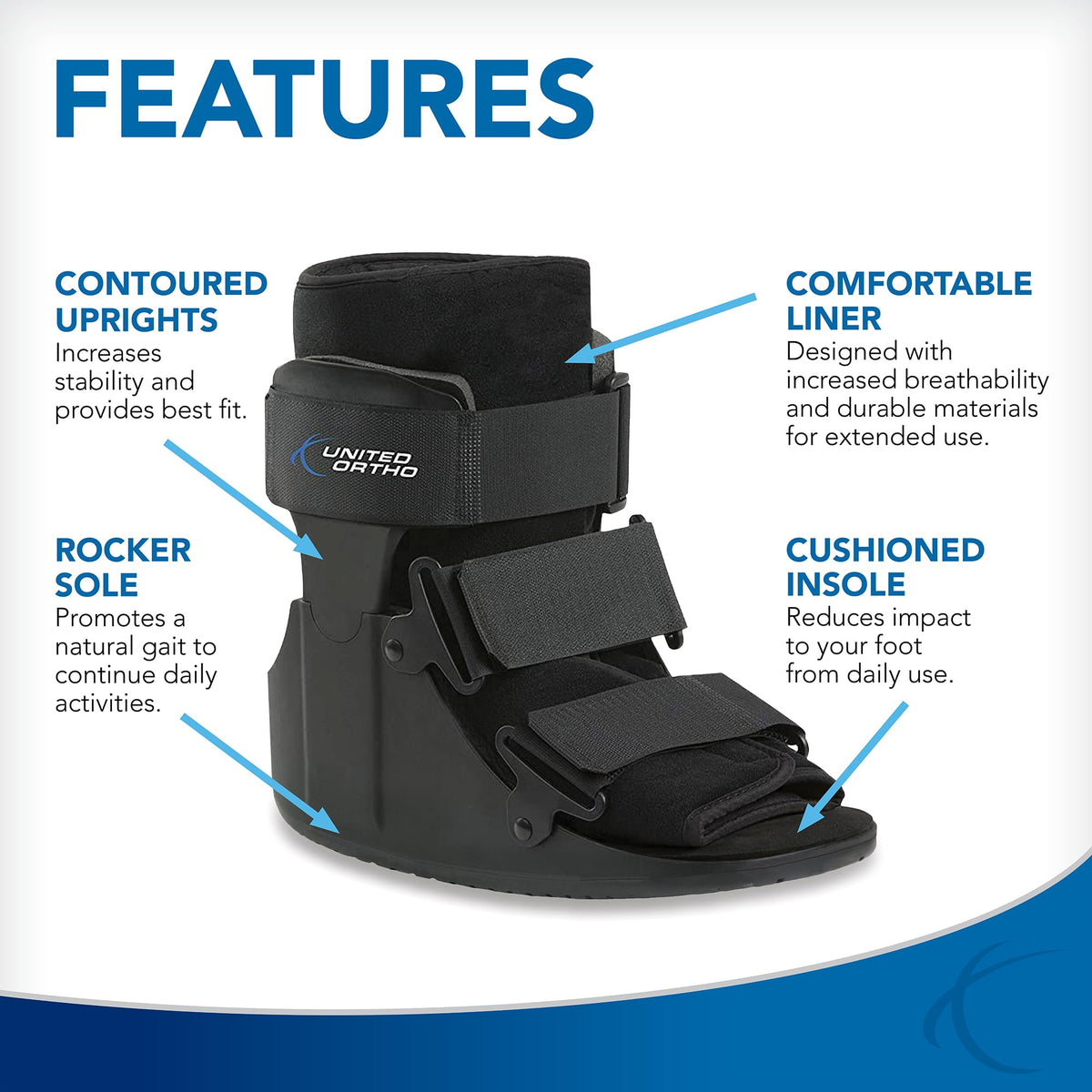 Short Cam Walker Fracture Boot Small Black R572