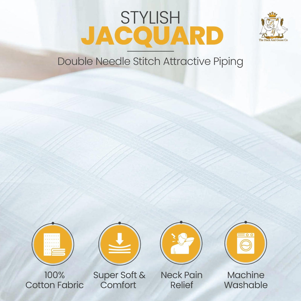 King Size Cotton Down Alternative Bed Pillows Set of 2 H977228
