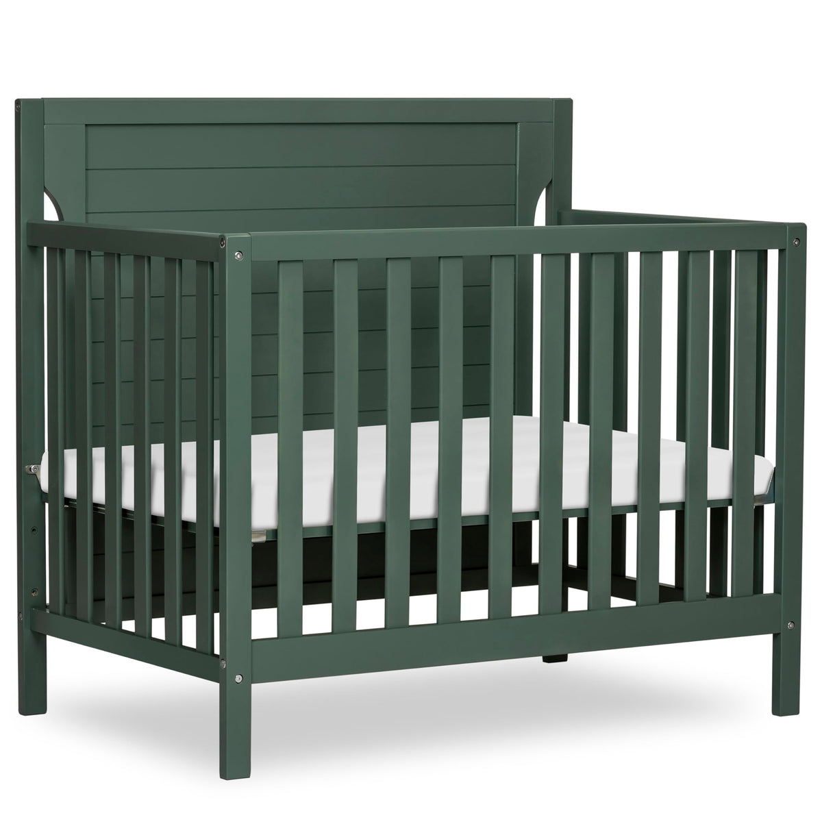 4-in-1 Convertible Mini Baby Crib with Mattress Pad H9983