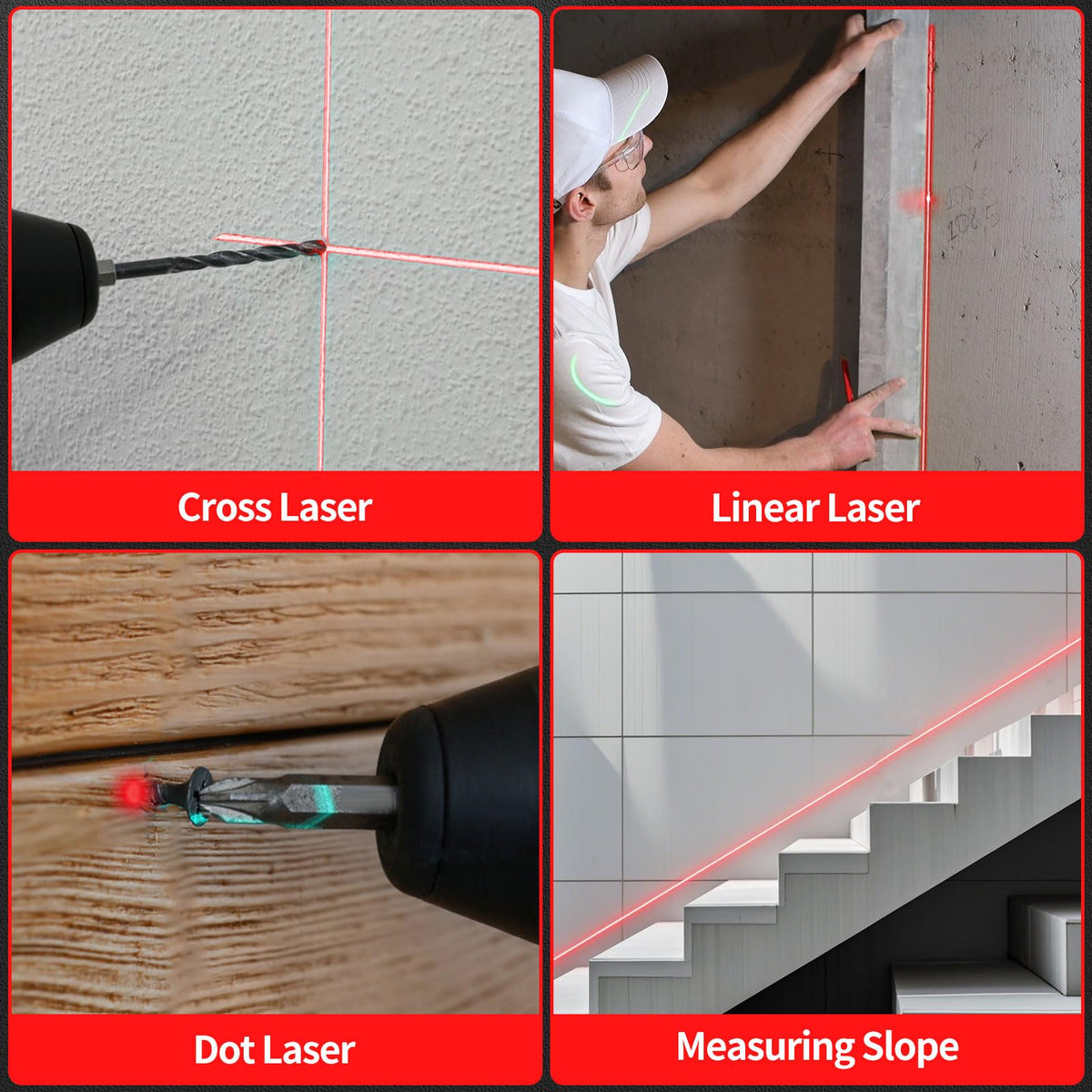 4-in-1 Laser Level with Tripod Magnetic H65158